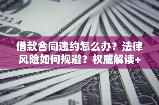 武汉借款合同违约怎么办?法律风险如何规避?权威解读+实用指南 武汉借款合同违约怎么办?法律风险如何规避?权威解读+实用指南