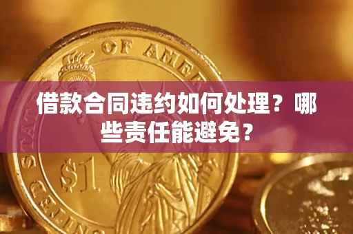 武汉借款合同违约如何处理？哪些责任能避免？